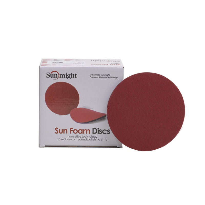 Sunmight Sunfoam 6"" 5000G Grip No Hole Disc, 96227, 10 Discs, 1 Pack - Image 1